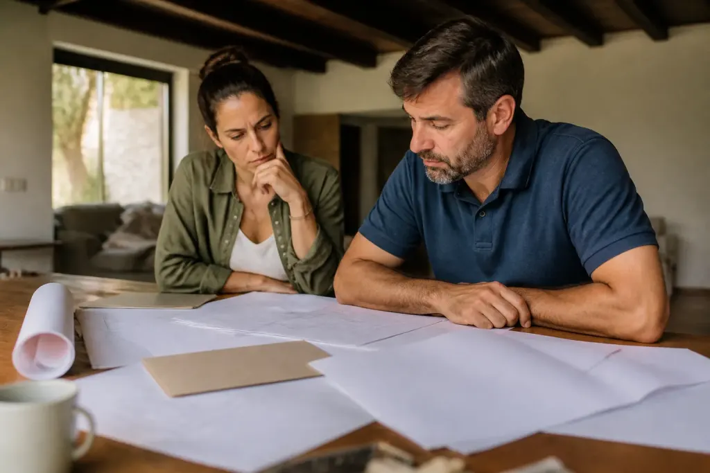 Formulaires de financement et documents de travaux sur table